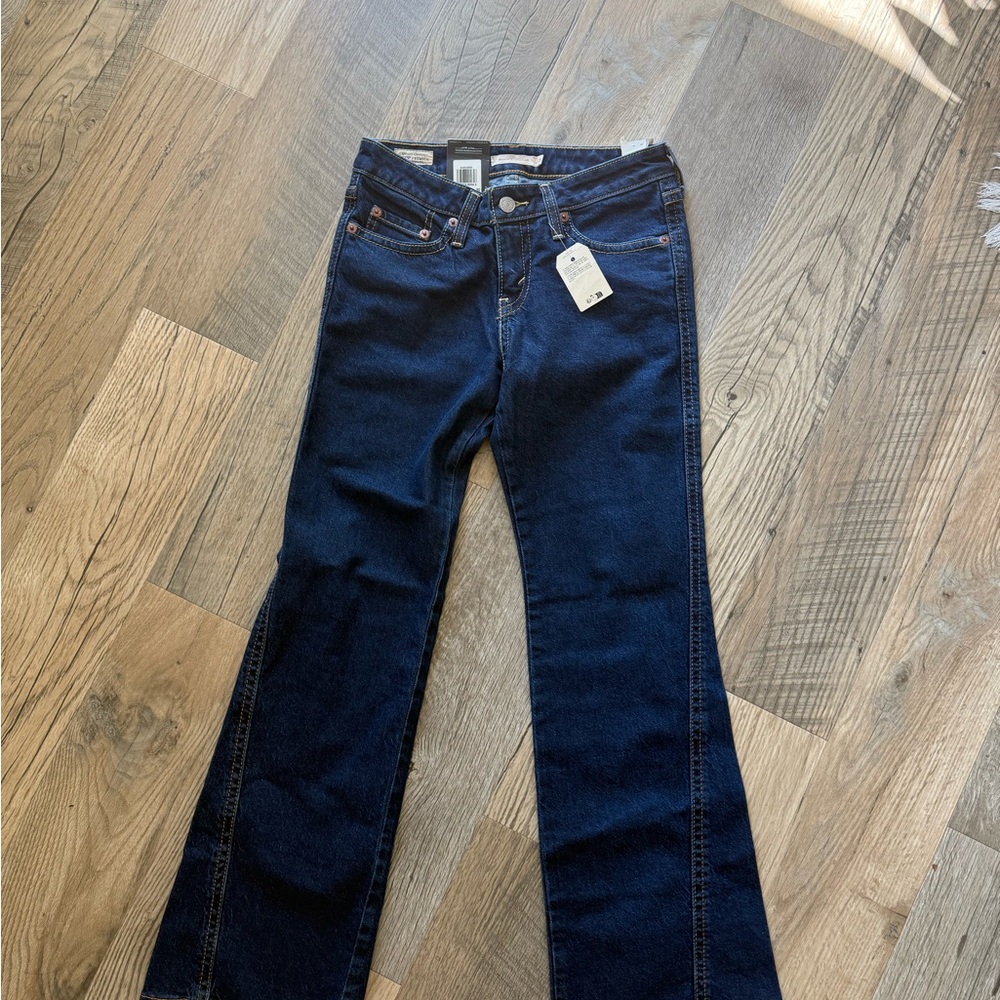 Levi's Blue Flare Wide Leg Jeans